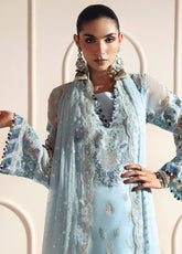 Aymal By Alizeh Fashion Luxury Embroidered Chiffon 3 Piece Unstitched Suit AF25AV2 D-06 DHANAK